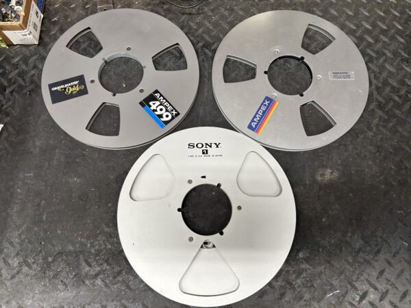 Used 10.5” ¼” wide  empty reels