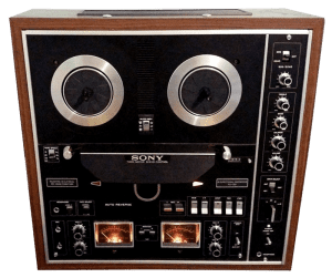 A typical home consumer stereo 4 track reel to reel tape recorder